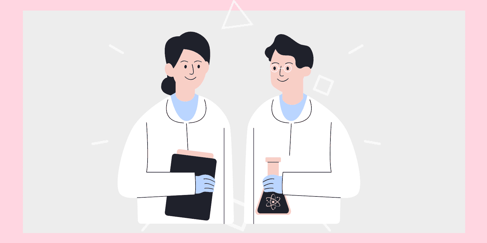 白衣を着た人たち